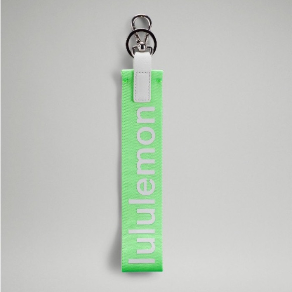 Lime green never lost keychain